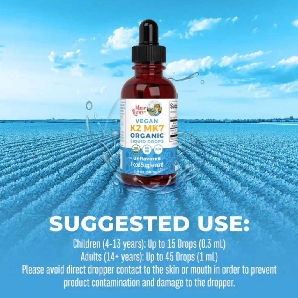K2 (MK7) Organic Drops - Unflavoured - Image 4